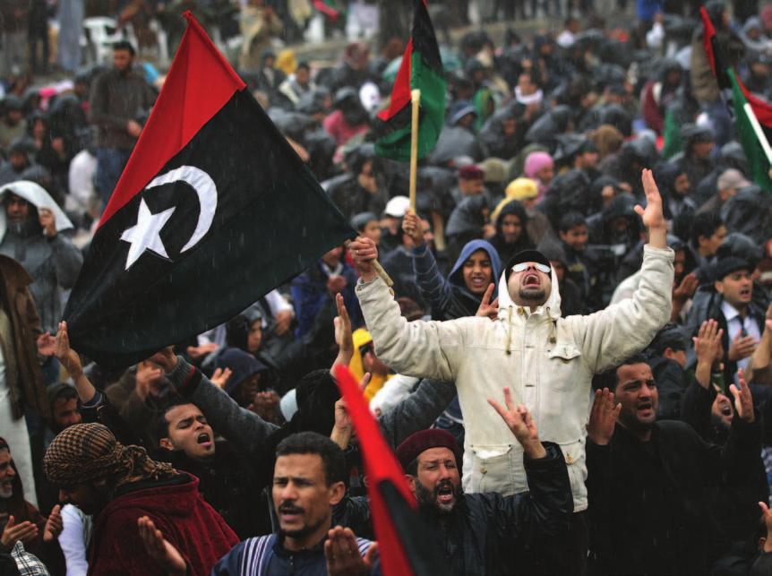 CURRENT CONFLICTS L ast January marked the one-year anniversary of the uprisings in Tunisia and Egypt that ended the dictatorships of Zine al-abidine Ben Ali and Hosni Mubarak, and triggered the