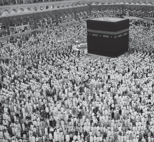 Tasks British Muslims undertaking Hajj Every year about three million Every year about three million Muslims from around the world converge on Makkah for the annual Hajj pilgrimage.