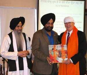 Kent Millard with Giani Pritam Singh and Jasvir Singh Lalli (January