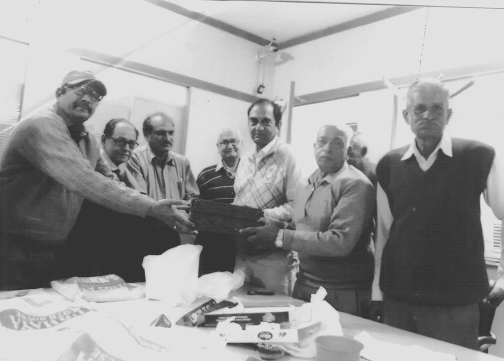 Shyam Lal Barpagga for the downtrodden persons was arranged thereat for the provision of lunch to them. It was a very Executive Members : noble cause which we appreciate very much and 1. Sh.