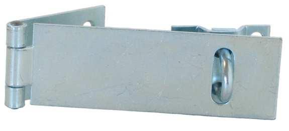 ANCHOR Hasp 930 The complete hasp and staple is manufactured in galvanized steel. Designed with concealed screw fixing. Fits padlocks with shackle size up to 10mm in diameter.