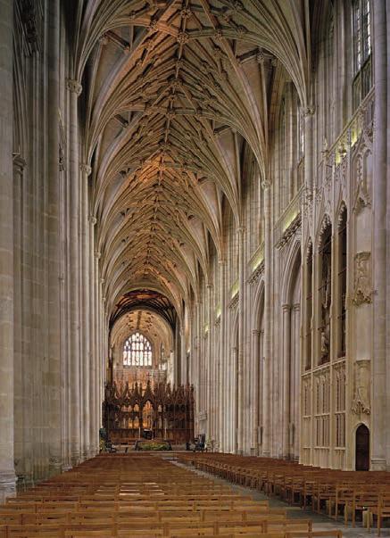 In the second half of the 14th century Canterbury and Winchester Cathedrals acquired new naves in the Perpendicular style. Winchester, however, is a special case.