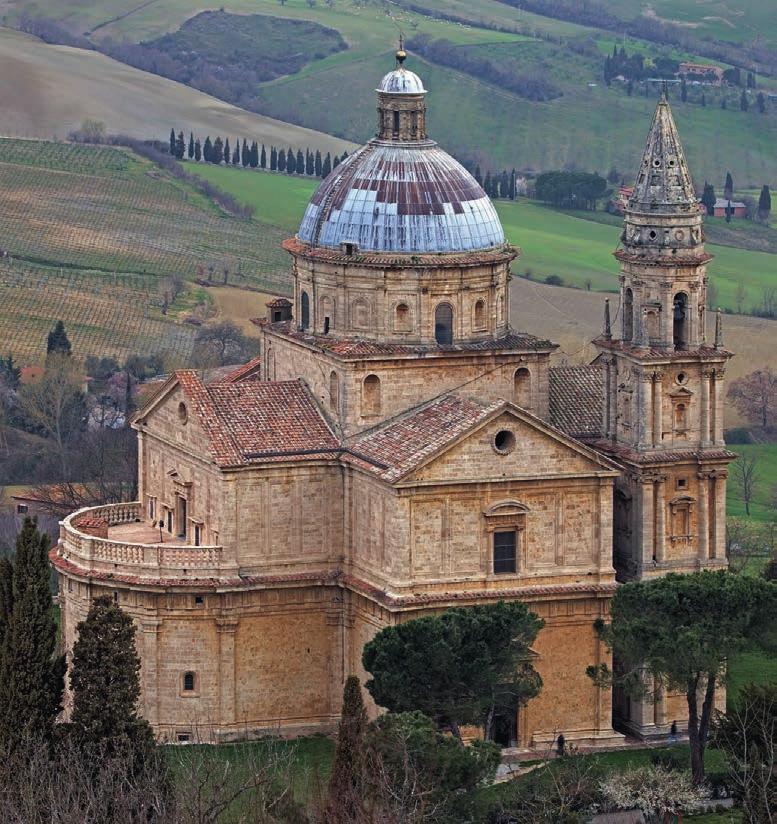 Montepulciano, Madonna of St Blaise The striking yet isolated location of the Church of the Madonna of St Blaise (S. Biagio) removes it from the activity of everyday life.