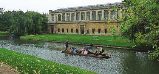 Punting on the River Cam, passing the Wren Library, Trinity College ` BOOKING ARRANGEMENTS Bookings for residential places formally close on 1 June 2015, with payment for accommodation and car