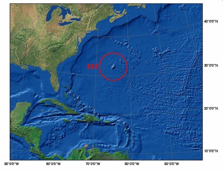 88 OCEAN AND COASTAL LAW JOURNAL [Vol. 21:1-2 Figure 1. Map of Bermuda EEZ.