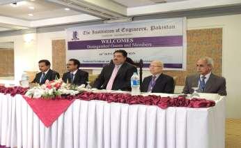 Khurram Dastagir Khan, Minister of State at the inauguration of 46th IEP Convention GROU of IEP Officials with Engr.