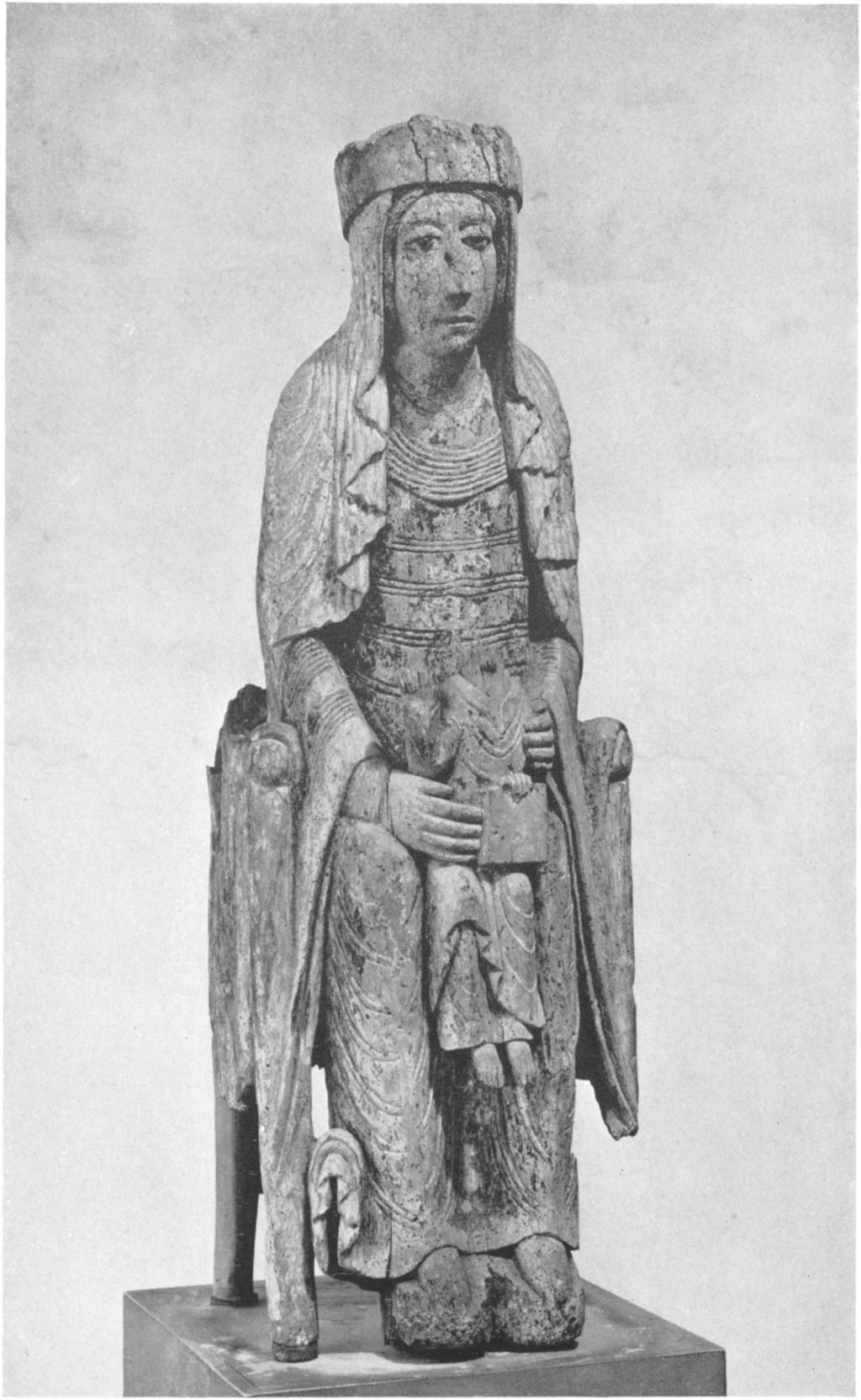 t. 'Mr The Virgin enthroned, from Autun. Purchased for The Cloisters with funds given by John D. Rockefeller, Jr.