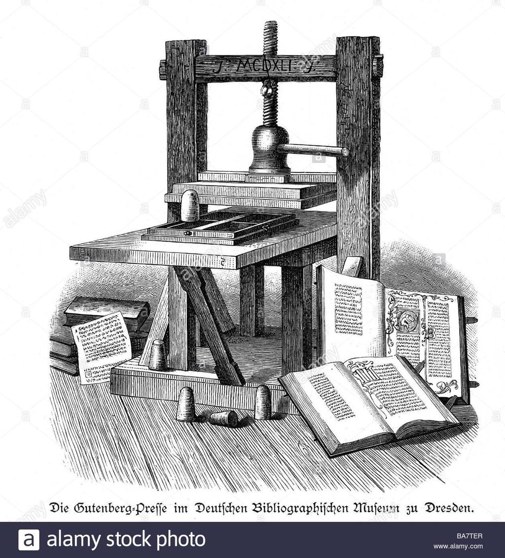 The Spread of Ideas The Printing Press - In 1450, everything changed - German named Johannes Gutenberg developed a printing press that allowed books to be produced quickly and cheaply -