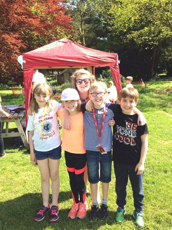 Five Intrepid Campers During the Half Term four of our young people, and Georgine who was on the staff, enjoyed an exciting time at the Divisional Children s Camp. Here are their reports.