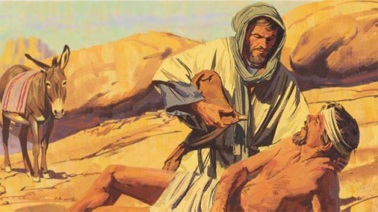 Jesus started to tell one of the most famous parablesstories There was a man that was walking along a road and