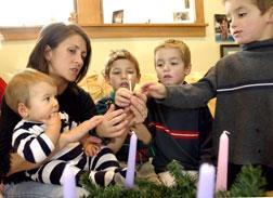It s also a great idea to have the children make an Advent wreath to bring home. You can include simple family liturgies for each Sunday in Advent.