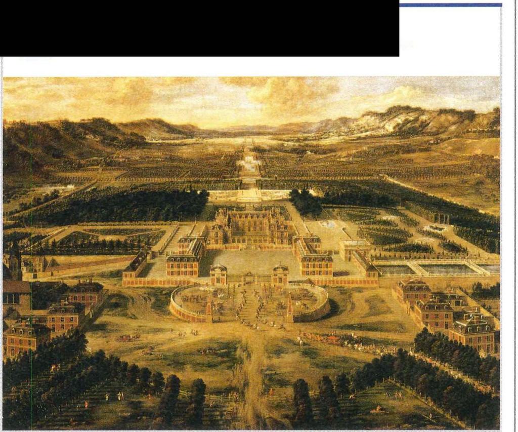 l VISUALIZING THE PAST Versailles THIS PICTURE SHOWS Lours xrv' s GRAND 17th-century palace at Versailles.