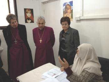 Presiding Bishop Katharine visits Al Ahli Hospital in Gaza Bishop Suheil and the Presiding Bishop of the Episcopal Church of the USA, Katharine Jefferts Schori made a visit to the Al Ahli Hospital in