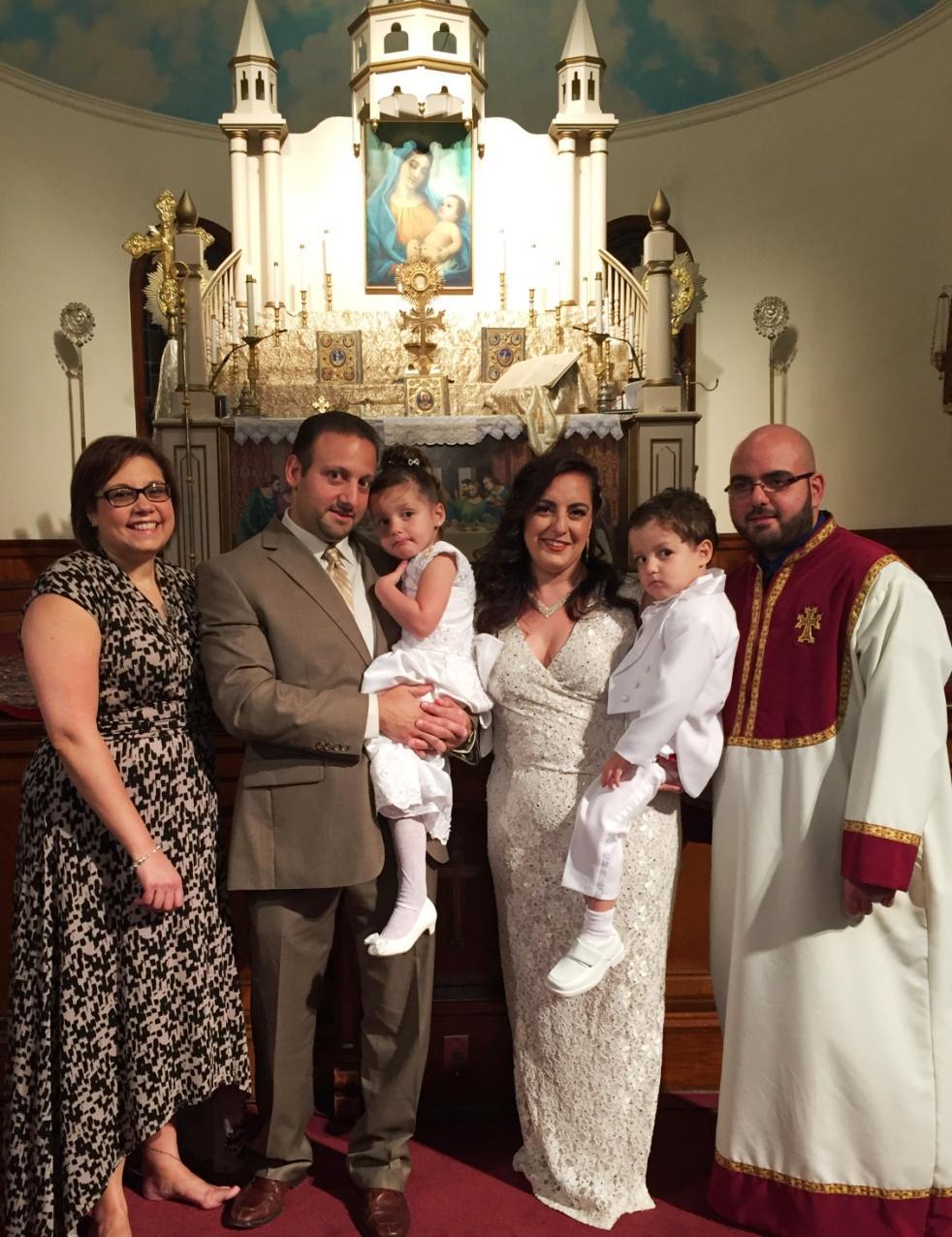 Sts. Vartanantz Church Welcomes Christina and Christiano twins of Nicholas and Virginia Hagopian Parmigiano Baptized June 18, 2016