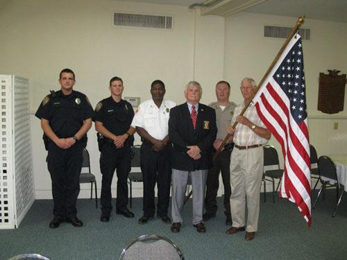 The UMM of Andalusia FUMC dedicated a U. S. flag to first responders in their community as part of their 911 observance.