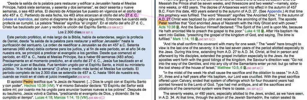 Note by The Little Book In the newer spanish versions of The Great Controversy the editors have added a paragraph which was not written by Ellen G.