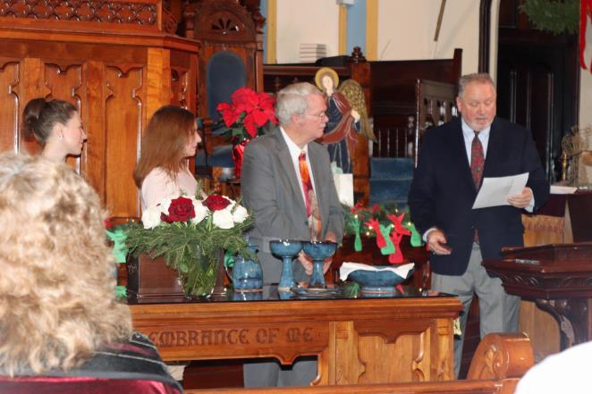 New Members In December, six people officially joined our congregation. Brooke and Sherry Shadduck, who have done child care several years, and Allyson White officially joined. Rev. Dr.