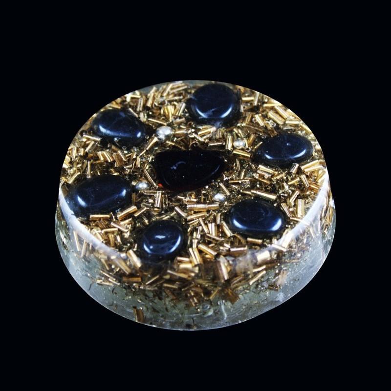 Vancouver Island Alternative Lifestyle Services (VIALS) Orgonite Protection Round Shield Price: $45.00 Size: 1.