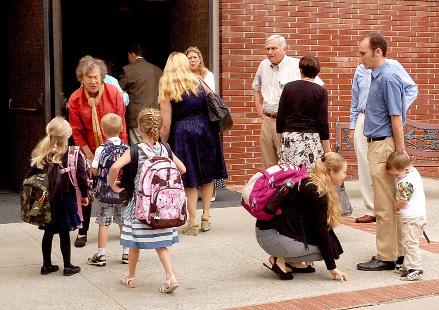 Today First UMC honors this special time with the annual Blessing of the Backpacks.