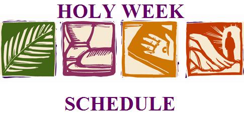 APRIL EVENTS March 31 at 12:00 & 7:30 pm Bible Study April 2 at 7:30 pm Maundy Thursday Service April 3 at 7:30 pm Good Friday Vespers Service.