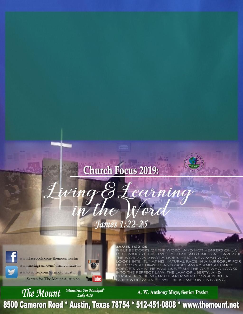 JANUARY 2019 Volume XXIX Issue 1 Published Since 1988 Ministries for Mankind Luke 4:18