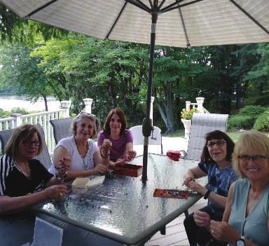 Craft Party Thanks A big shout out to Carol Goldberg and Andrea Kostick for providing a fun craft party at Andrea s beautiful lakeside home.