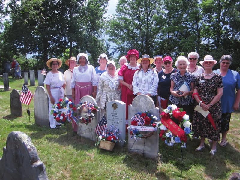 The memorial ceremonies, with many lineage societies participating, were held at the Halbert Gravesite, Ireland Street Cemetery, Chesterfield, Massachusetts on July 1st, 2012.