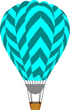 Hot-air ballon.