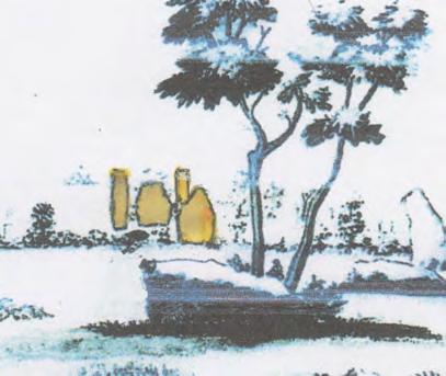 G. Terence Meaden: The Five Megaliths of the Avebury Cove Fig. 5. (left) 1722, a sketch by Stukeley that includes Stone F. The sketch is redrawn to include the missing second tall narrow stone.