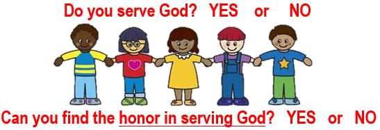 serve someone. They can choose to obey or disobey!