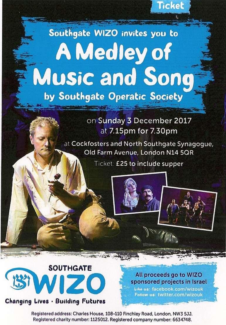 The Southgate Operatic Society will be performing various pieces of music from opera to Gilbert and Sullivan and everything in