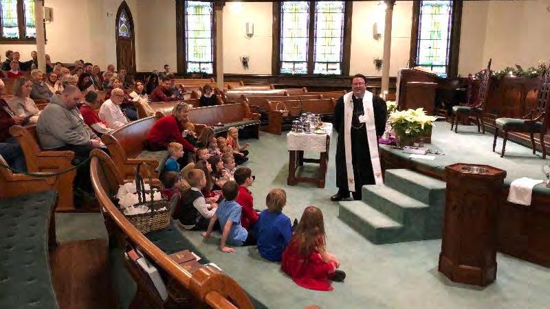 Share Tweet Pin Forward First Presbyterian Church of Fulton, Missouri Congregational Newsletter for January, 2019 Pastor Aaron White greets children in attendance at the Christmas Eve Service.