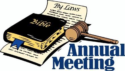 so the Congregational Annual Meeting will be held the first Sunday in February.
