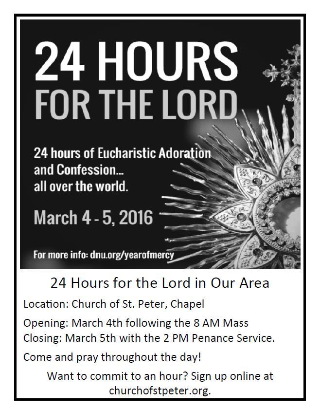 2016 Archdiocesan Men s Conference Saturday, February 27, 2016 8 a.m. - 12:30 p.m. (Adoration and Confession at 7 a.m.) University of St. Thomas, St.
