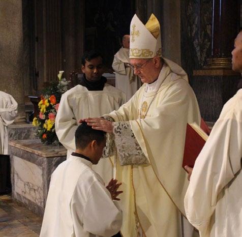 The ordination took place in the neighbouring Basilica of St. Pancrazio and was presided by our brother, Mons.