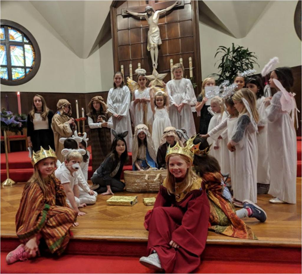 Children s Christmas Pageant On Sunday, December 16 th at the 10am Mass our Religious Education and First Communion Programs reenacted our Lord s Nativity,
