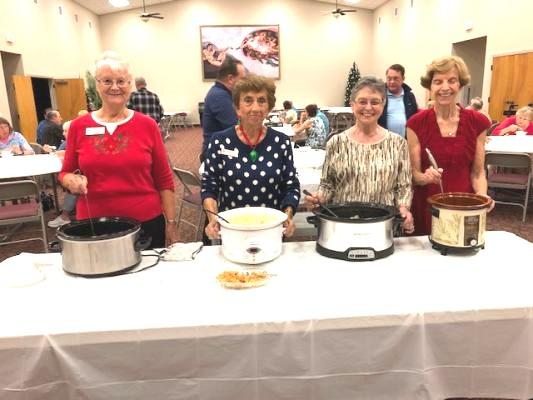 Although we missed taking photos for this meal, the group of ladies did a great job with the set-up, cooking, serving and clean-up!
