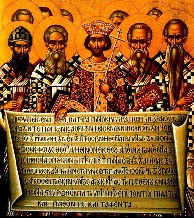 CONSTANTINE S RELIGIOUS INVOLVEMENT Council of Nicaea was called together in 325 A.D.