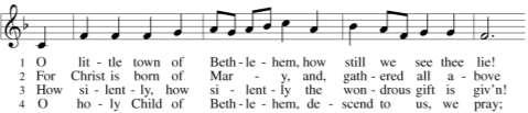 Hymn O Little Town of Bethlehem Text: Phillips Brooks, 1835-1893 Music: [FOREST GREEN] English traditional Anthem Silent Night Franz Gruber (1787-1863) Tonight marks the 200th anniversary of the