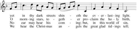 The version you hear tonight is a recreation of the original melody, and a small portion of the German text, which originally was comprised of six stanzas. Stille Nacht! Heilige Nacht!