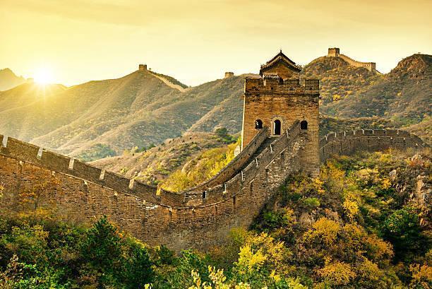 Badaling Great Wall is known for its beautiful surroundings - dense woods and rich pastures changing