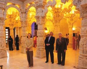 They were given the opportunity to experience the beautiful architecture, traditions as well as cultural and community activities of BAPS Shri Swaminarayan Mandir, London.