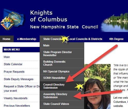 Please get your council information into the State Directory.