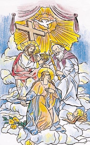 Color The Lives of Jesus and Mary A Coloring Book with Short Meditations on the 15 mysteries of the rosary. Color the pictures!