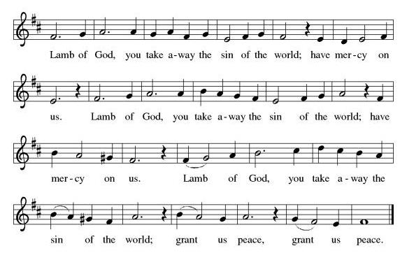 COMMUNION Lamb of God Wash, O God, Our Sons and Daughters HYMN #445 In the Singing HYMN #466 POST COMMUNION PRAYER We thank you, O God, that you have fed us at your banqueting table with bread and