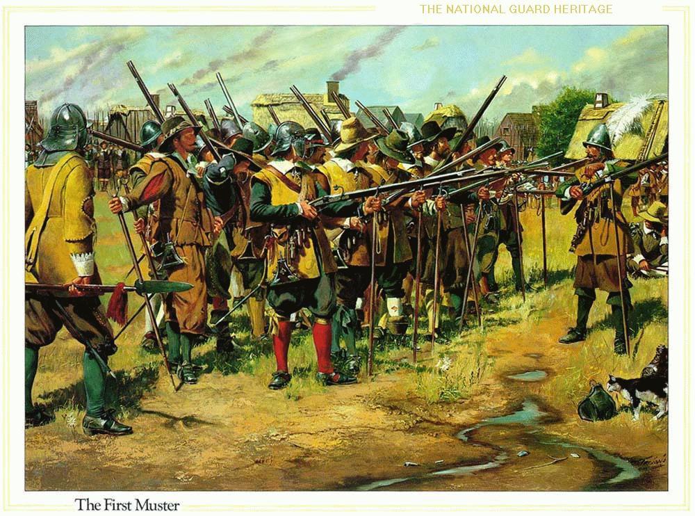 Militia Defense, 1637 Organized a militia in 1637 to protect colony from Indian attacks Required males from