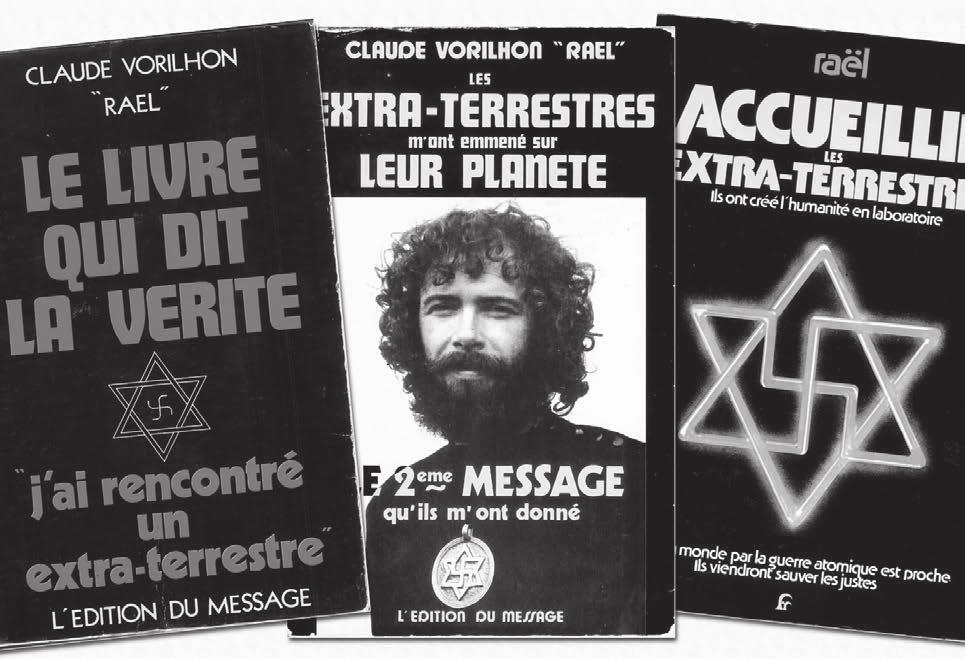 The 3 original French books which compose the message.