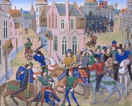 Reacting to the introduction of the oppressive poll tax, which the king had imposed because not enough income had been collected the previous year, Wat Tyler led a force of peasants in taking