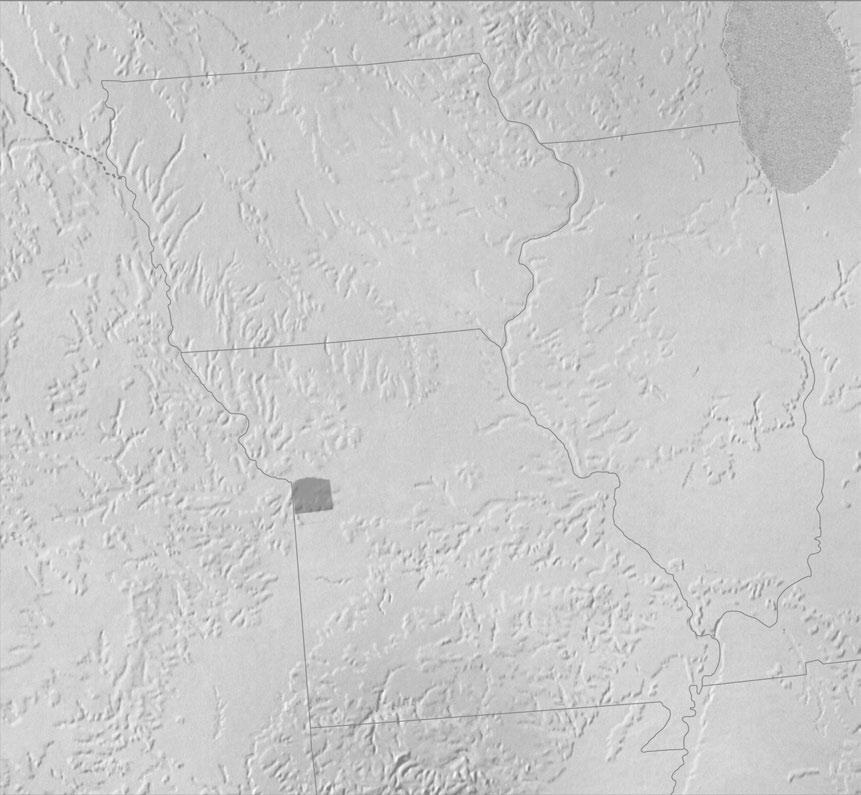 Mapa 2: Ang Pook ng Missouri, Illinois, at Iowa ng Estados Unidos Winter Quarters Ilog Platte Council Bluffs (Kanesville) Taluktok ng Pisga Garden Grove IOWA Adan-ondi-Ahman Gallatin Haun s Mill Far