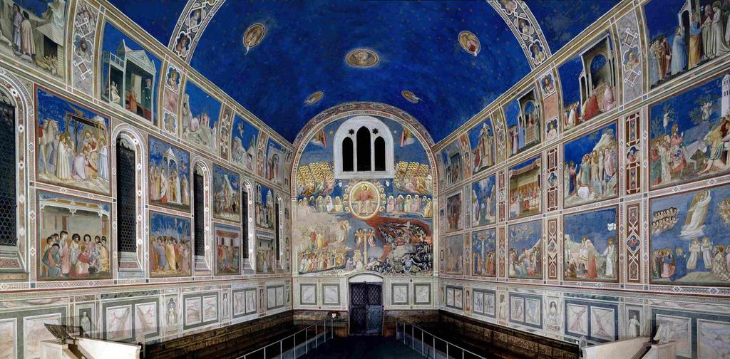 THE SCROVEGNI CHAPEL THE SCROVEGNI CHAPEL, a masterpiece in the history of painting, is perhaps the most complete series of frescoes by Giotto in his mature age. Colour and light. Poetry and pathos.